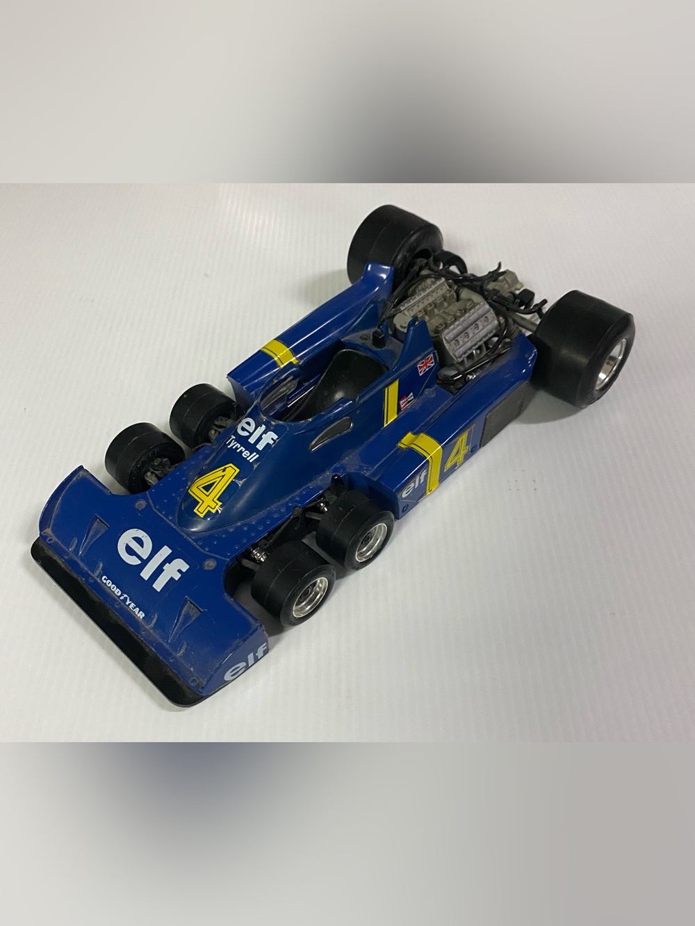Vintage Bbrurago Elf Tyrrell P 34/2 Six Wheeler F1 Diecast Model Car Scale 1/14